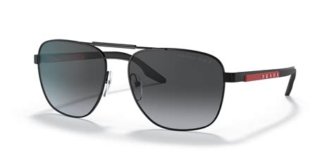 Prada PS 53XS Matte Black/Grey Gradient Polarized One Size